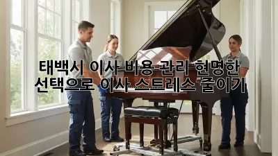 태백시 이사 비용 관리: 현명한 선택으로 이사 스트레스 줄이기